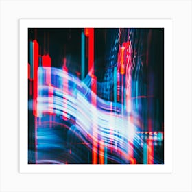 Abstract Blurred Light 1 Art Print