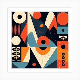 Abstract Geometric Pattern 32 Art Print