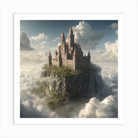 Castle In The Clouds 4 Art Print