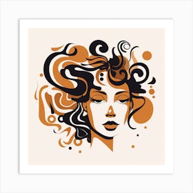 Portrait Of A Woman 26 Art Print