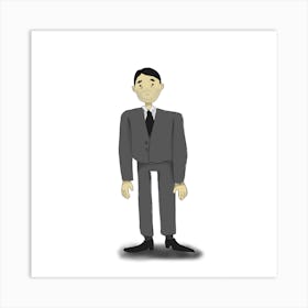 Cartoon Businessman Art Print