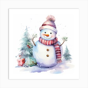 Snowman Art Print