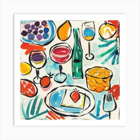 Summer Wine Matisse Style 12 Art Print