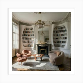 Paris Living Room Art Print