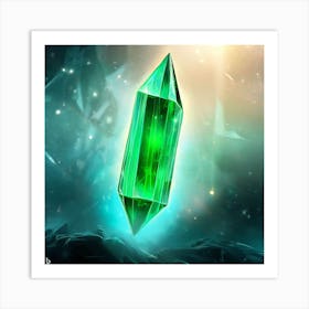 Emerald Gem 1 Art Print