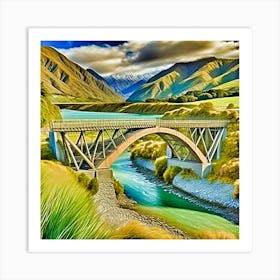 Bridge Over The River 4 Art Print