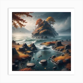 Landscape Painting 4 Art Print