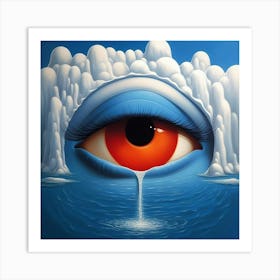 Eye Of Ice Art Print