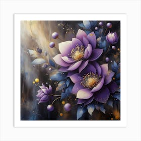 Lotus Flower Painting Art Print