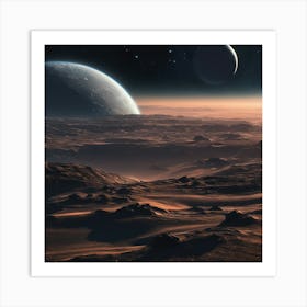 Mars Landscape 1 Art Print