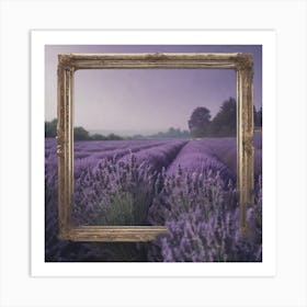 Lavender Field - Lavender Field Stock Videos & Royalty-Free Footage Art Print