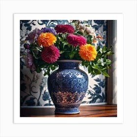 Flowers In A Vase 67 Art Print