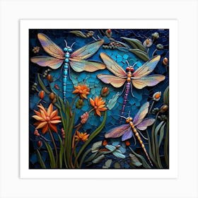 Dragonflies 47 Art Print