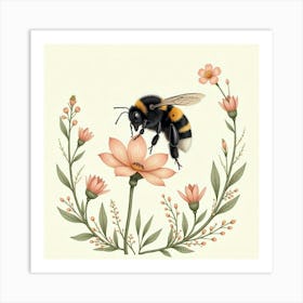 William Morris Bee Vintage Art Print (10) Art Print