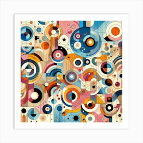 Abstract Geometric Pattern42 Art Print