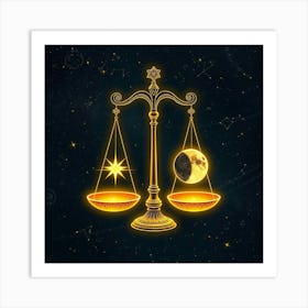 Astrology Scales 1 Art Print