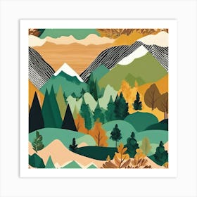 Autumn Landscape 1 Art Print