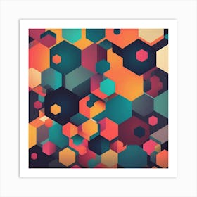 Abstract Geometric Pattern 45 Art Print