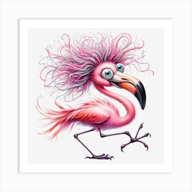 Pink Flamingo 8 Art Print