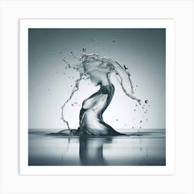 Water Splash Art Print