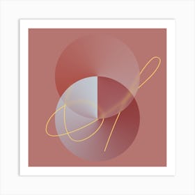 Layered Lens Square Art Print