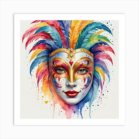 Carnival Mask 1 Art Print