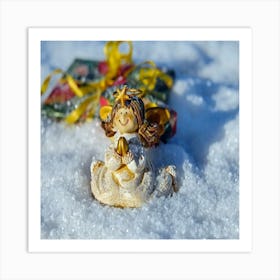 Angel In The Snow Art Print