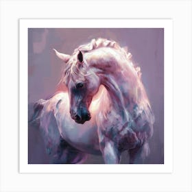 White Horse 4 Art Print