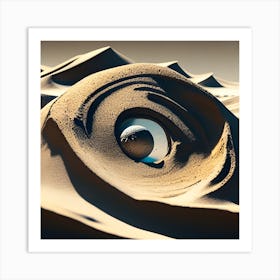 Eye Of The Sand Art Print