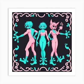 Sexy Girls 1 Art Print