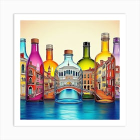 Venice In Bottles 15 Art Print