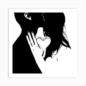 Couple Kissing 1 Art Print