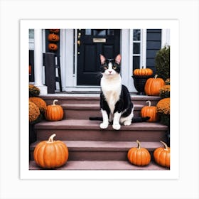 Halloween Cat 2 Art Print