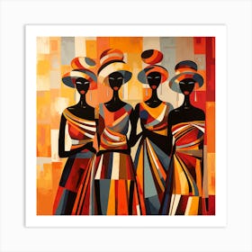 Three African Women 30 Art Print