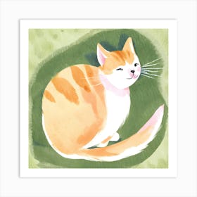 Orange Tabby Cat 4 Art Print