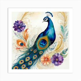 Peacock Art Print