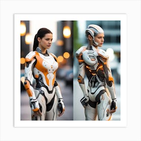 Futuristic Woman 39 Art Print