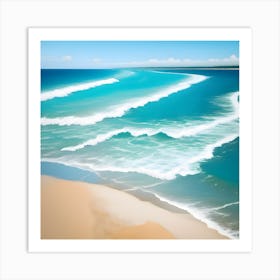 Beach - Beach Stock Videos & Royalty-Free Footage Art Print