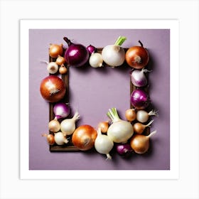 Onion Frame 1 Art Print