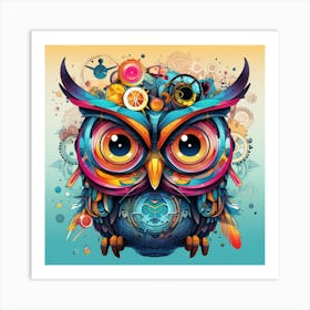 Owl rules Art Print