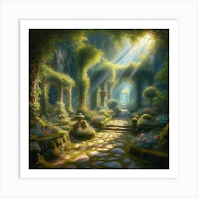 Fairy Garden 1 Art Print