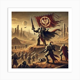 A Dramatic Scene Illustrating The Formation Of The Martian Dominion Art Print