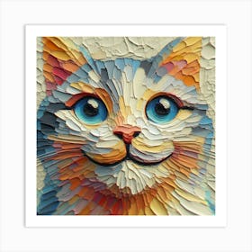 A happy cat 1 Art Print