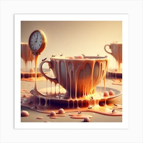 Time Melts into Teacups 1 Art Print