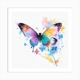 Watercolor Butterfly 3 Art Print