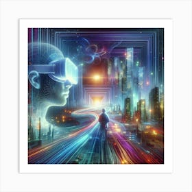 Futuristic Cityscape 16 Art Print