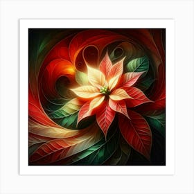 Poinsettia Art Print