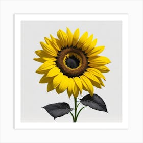 Sunflower myluckycharm Art Print