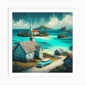 Church On The Beach 3 Art Print