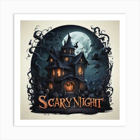 Scary Night Art Print